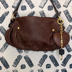 Juicy Couture brown leather shoulder bag